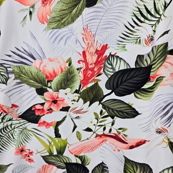 Nip Tuck Swim Size 6 Floral Print Tankini Top Multi Cup Fit Adjustable Straps - Picture 6 of 9